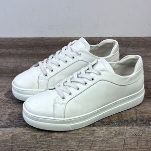 M.Gemi “THE PALESTRA ALTA” White Leather Low-Top Sneakers | Made in Italy | EU39